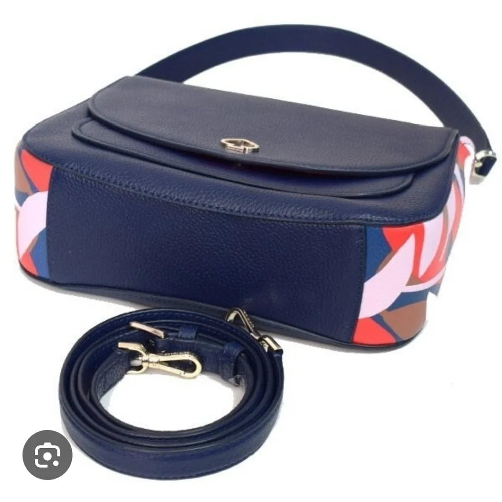 Kate Spade Kailee Medium Flap Tropical Toss Shoulder Bag.